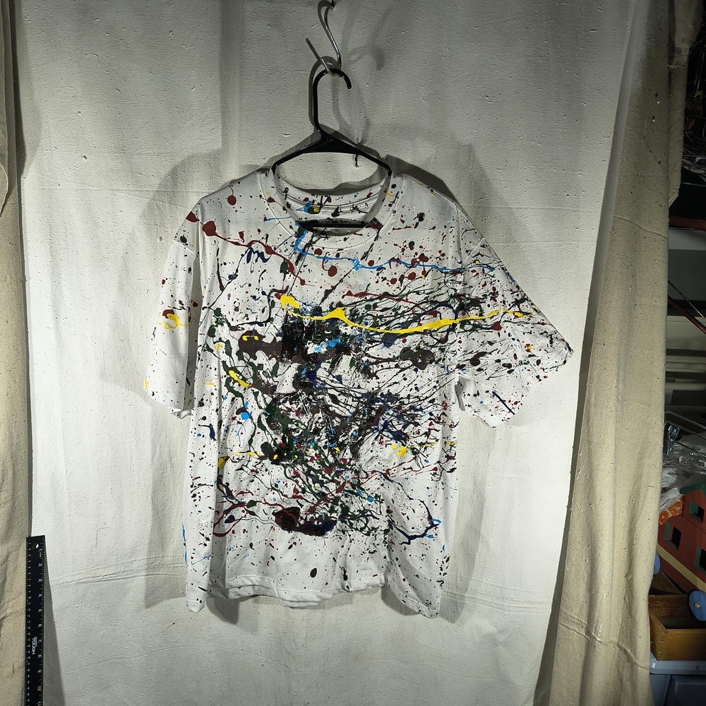 Timothy Designs Unisex White Size XXL T-shirt W/ Unique Street Wear Art Design